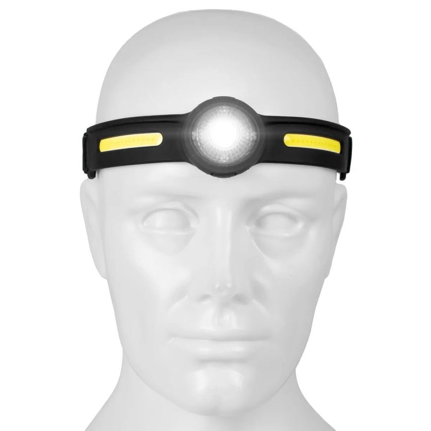 LED polnilna naglavna svetilka z zatemnitvijo in rdečo lučjo LED/5V IPX4 550 lm 600 mAh