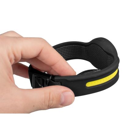 LED polnilna naglavna svetilka z zatemnitvijo in rdečo lučjo LED/5V IPX4 550 lm 600 mAh