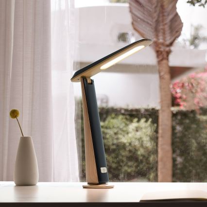 LED zatemnjevalna polnilna namizna svetilka TOP LED/4W/5V 1800 mAh 3000/4000/5000K rjava/črna