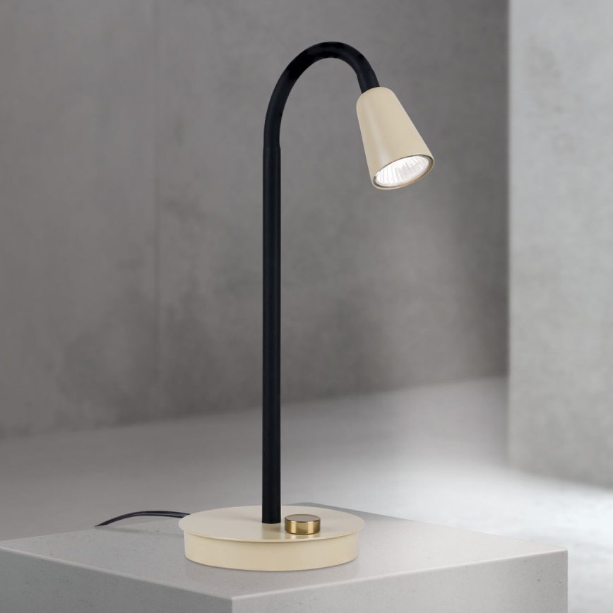 Zatemnjevalna prilagodljiva namizna svetilka DOTTY 1xGU10/10W/230V bežna/črna