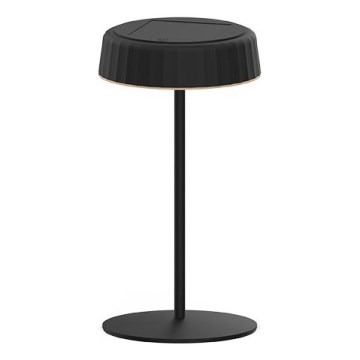 Zatemnjevalna sončna polnilna LED namizna svetilka VIVIEN LED/3W/5V 2700K 1600 mAh IP54 črna