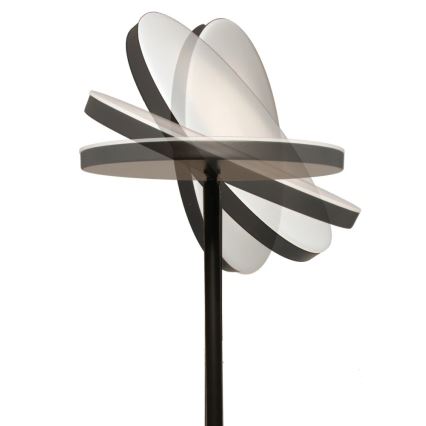 LED zatemnjiva stoječa svetilka NORA LED/25W/230V 2200/3000/4000K + LED/5W 3000K črna + daljinski upravljalnik