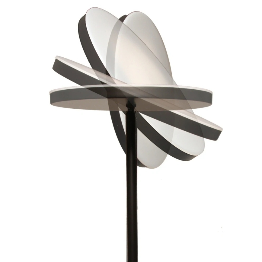 LED zatemnjiva stoječa svetilka NORA LED/25W/230V 2200/3000/4000K + LED/5W 3000K črna + daljinski upravljalnik