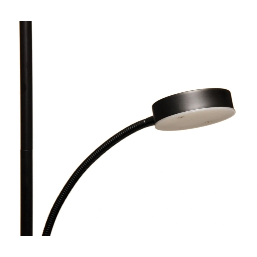 LED zatemnjiva stoječa svetilka NORA LED/25W/230V 2200/3000/4000K + LED/5W 3000K črna + daljinski upravljalnik