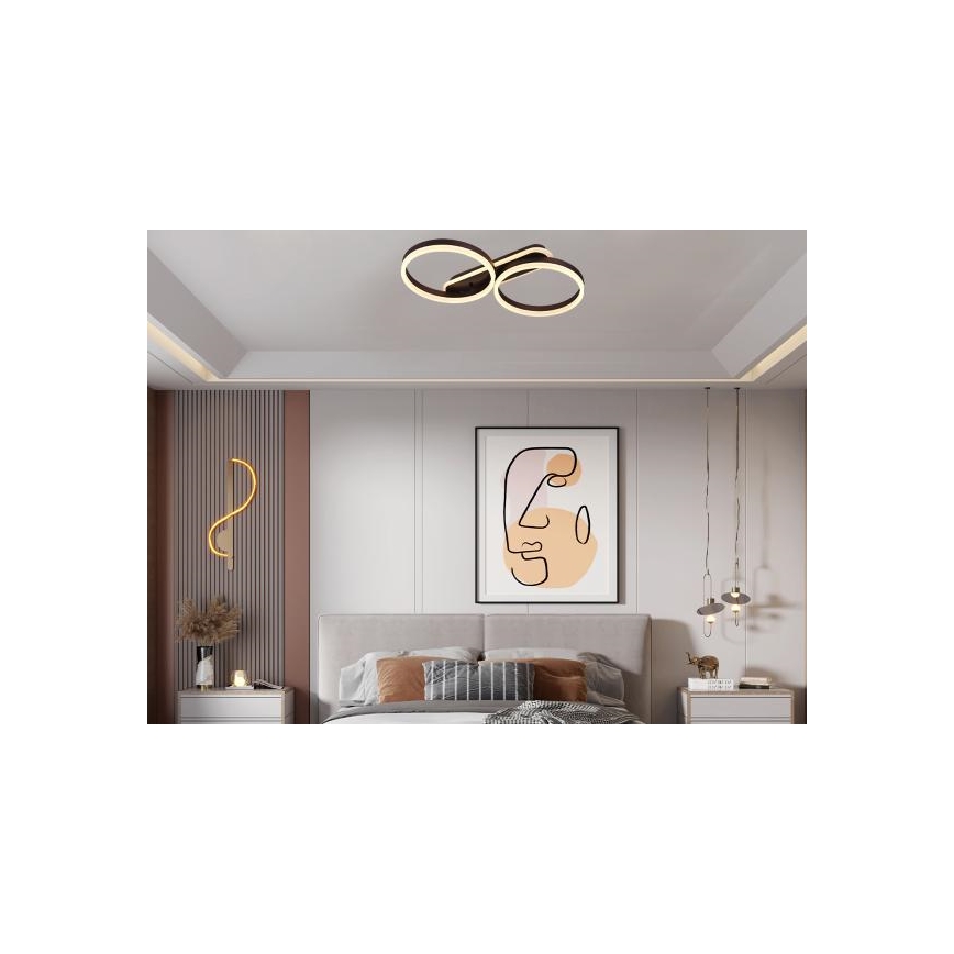 Zatemnjevalna stropna LED svetilka LED/60W/230V 3000-6500K + daljinski upravljalnik