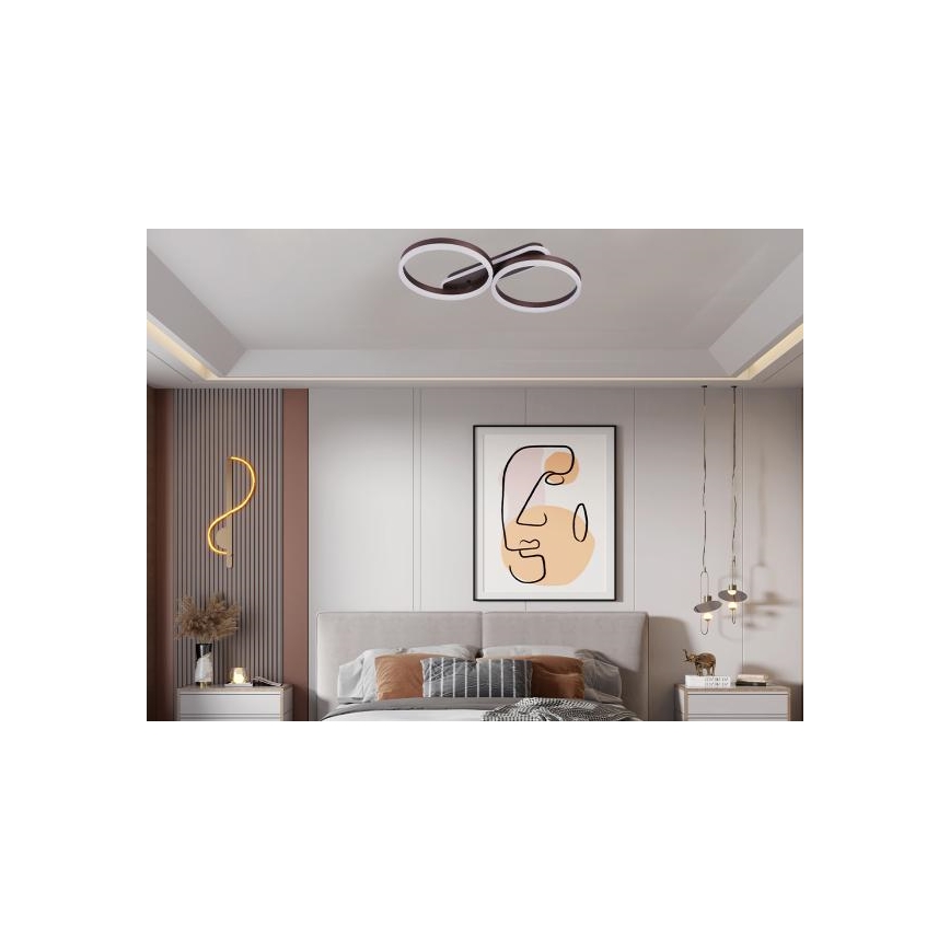 Zatemnjevalna stropna LED svetilka LED/60W/230V 3000-6500K + daljinski upravljalnik