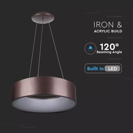 Zatemnjevalni LED lestenec na kablu LED/20W/230V