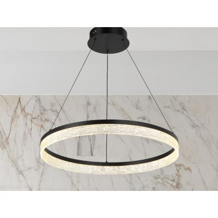 LED zatemnjevalni viseči lestenec na jeklenem kablu ALIANZ LED/60W/230V 3000-6000K premer 80 cm + daljinski upravljalnik