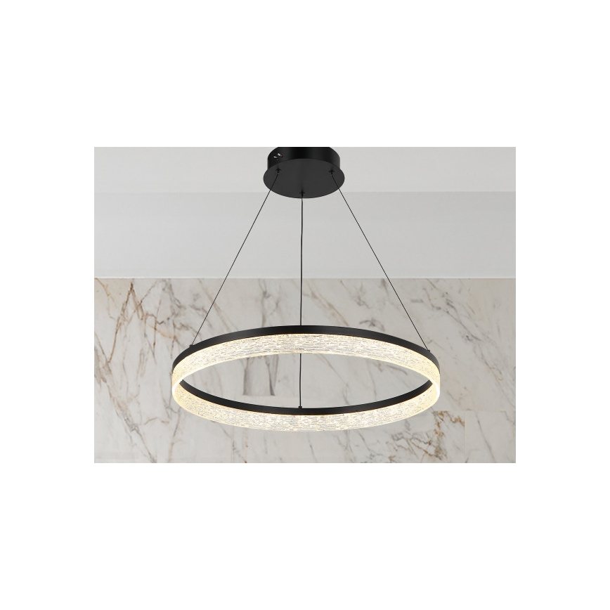 LED zatemnjevalni viseči lestenec na jeklenem kablu ALIANZ LED/60W/230V 3000-6000K premer 80 cm + daljinski upravljalnik