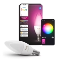 Zatemnjiva LED RGBW žarnica Philips Hue White And Color Ambiance B39 E14/3,7W/230V 1000-20000K