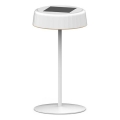 Zatemnjiva LED solarna polnilna namizna svetilka VIVIEN LED/3W/5V 2700K 1600 mAh IP54 bela