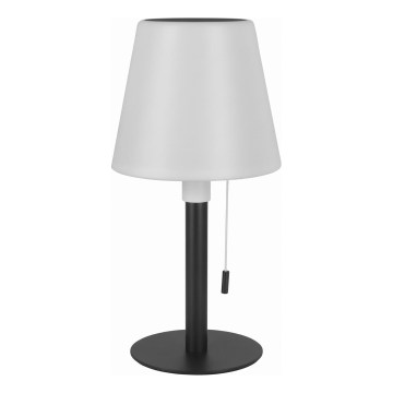 Zatemnjiva LED sončna svetilka LED/2W/5V USB 1200 mAh IP44 bela/črna