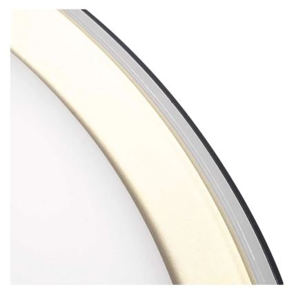 Zatemnjiva LED stropna svetilka ILVI LED/45W/230V 2700-6500K premer 50 cm črna/mesing + daljinski upravljalnik