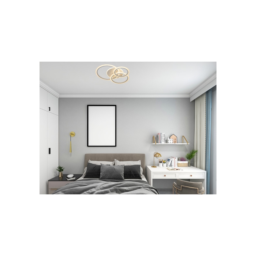 Zatemnjiva LED stropna svetilka LED/90W/230V 3000-6500K + daljinski upravljalnik