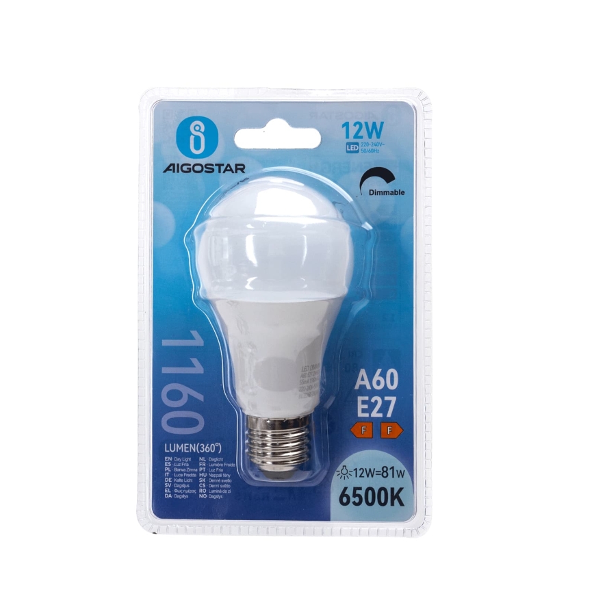 Zatemnjiva LED žarnica A60 E27/12W/230V 6500K - Aigostar