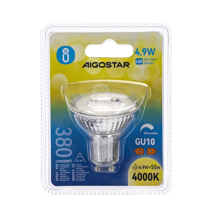 Zatemnjiva LED žarnica GU10/4,9W/230V 4000K - Aigostar