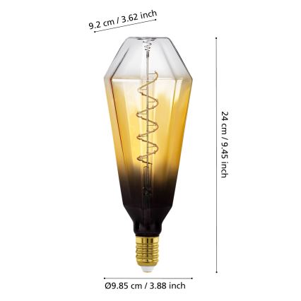 Zatemnjiva LED žarnica VINTAGE E27/4W/230V 1700K bež - Eglo 110236