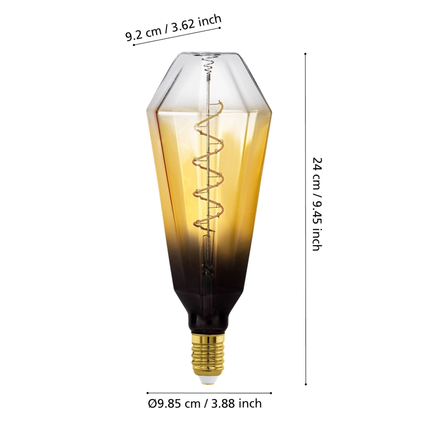 Zatemnjiva LED žarnica VINTAGE E27/4W/230V 1700K bež - Eglo 110236