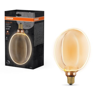 Zatemnjiva LED žarnica VINTAGE E27/4W/230V 1800K zlata - Osram