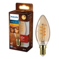 Zatemnjiva LED žarnica VINTAGE Philips E14/2,5W/230V 1800K