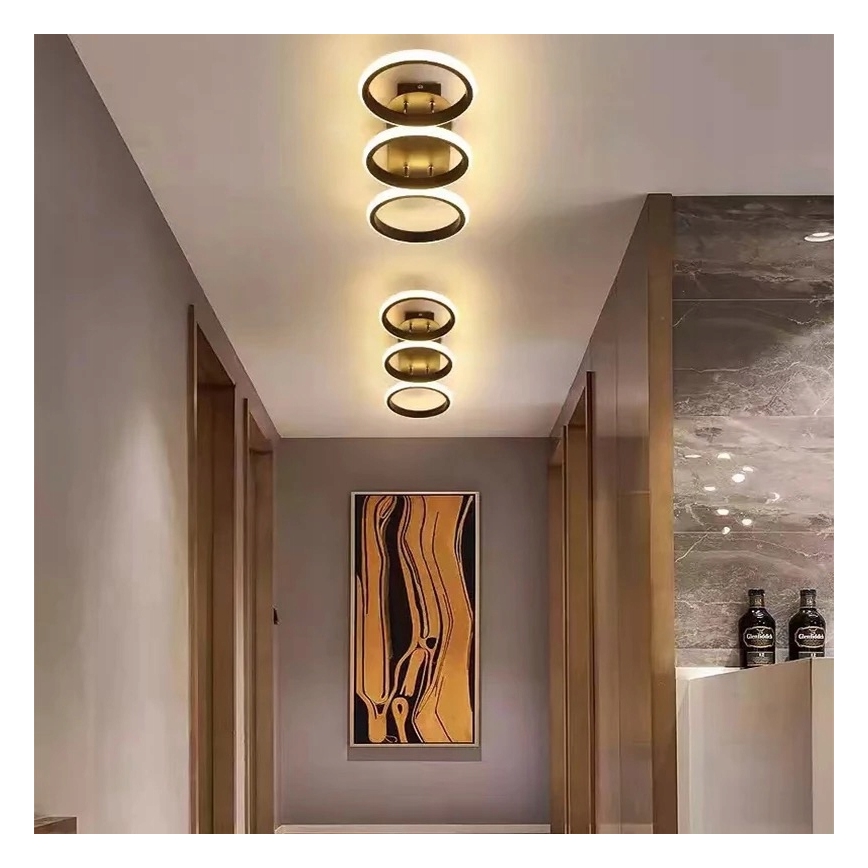 Zatemnjevalna LED stropna svetilka LED/30W/230V 3000-6500K črna Wi-Fi Tuya + daljinski upravljalnik