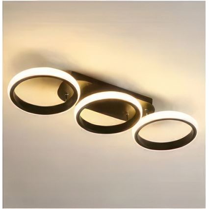 Zatemnjevalna LED stropna svetilka LED/30W/230V 3000-6500K črna Wi-Fi Tuya + daljinski upravljalnik