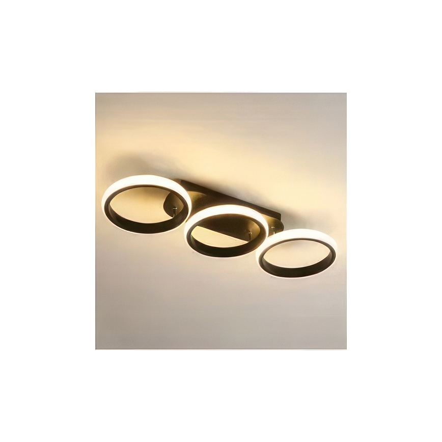 Zatemnjevalna LED stropna svetilka LED/30W/230V 3000-6500K črna Wi-Fi Tuya + daljinski upravljalnik