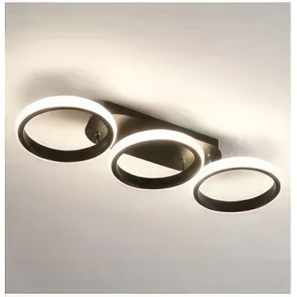 Zatemnjevalna LED stropna svetilka LED/30W/230V 3000-6500K črna Wi-Fi Tuya + daljinski upravljalnik