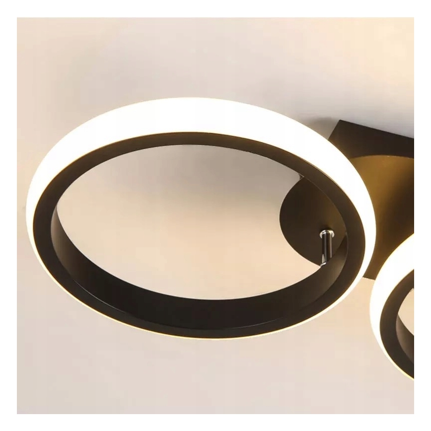 Zatemnjevalna LED stropna svetilka LED/30W/230V 3000-6500K črna Wi-Fi Tuya + daljinski upravljalnik