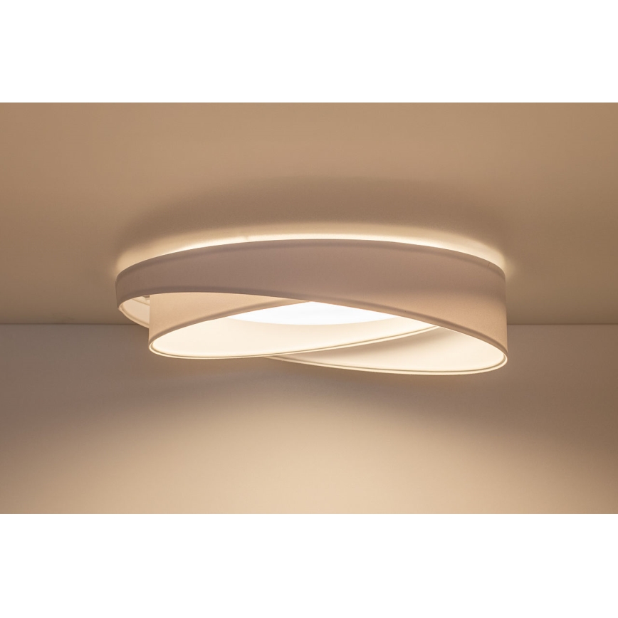 LED zatemnjiva stropna svetilka SMART GALAXY MODERN LED/24W/230V 3000-6500K premer 55 cm bela + daljinski upravljalnik