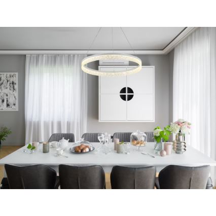 Zatemnjevalen LED lestenec na kablu ALIANZ LED/60W/230V 3000-6000K premer 80 cm + daljinski upravljalnik
