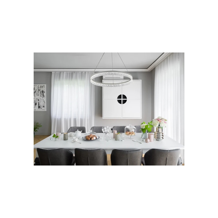 Zatemnjevalen LED lestenec na kablu ALIANZ LED/60W/230V 3000-6000K premer 80 cm + daljinski upravljalnik