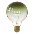 Zatemnljiva LED filamentna žarnica G125 E27/4W/230V 1800K zelena