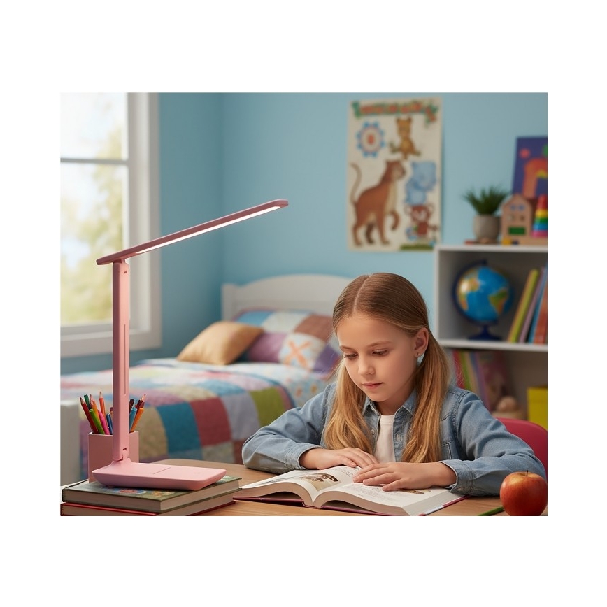 Zatemnljiva LED namizna svetilka NOBLITE N LED/7W/230V 3000/4000/6500K rožnata