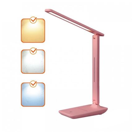 Zatemnljiva LED namizna svetilka NOBLITE N LED/7W/230V 3000/4000/6500K rožnata