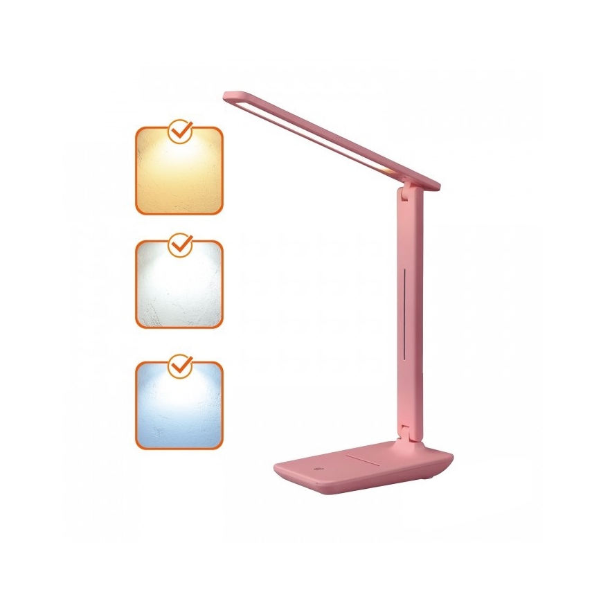 Zatemnljiva LED namizna svetilka NOBLITE N LED/7W/230V 3000/4000/6500K rožnata