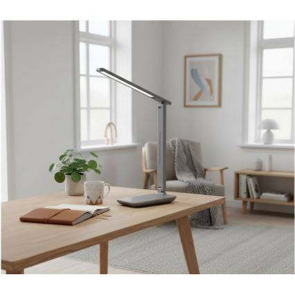 Zatemnljiva LED namizna svetilka NOBLITE N LED/7W/230V 3000/4000/6500K siva