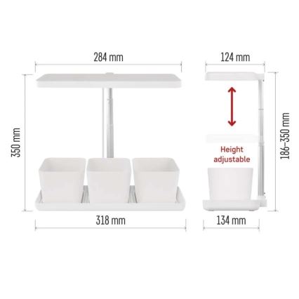 Zatemnljiva LED notranja svetilka za gojenje rastlin GROW LED/7W/5V