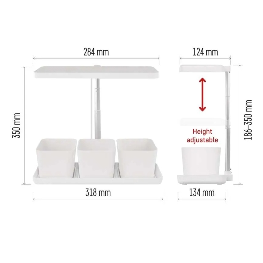 Zatemnljiva LED notranja svetilka za gojenje rastlin GROW LED/7W/5V