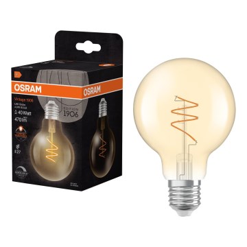 Zatemnljiva LED sijalka VINTAGE FILAMENT E27/4,9W/230V 2200K CRI 90 - Osram