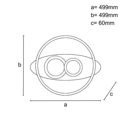 Zatemnljiva LED stropna svetilka LED/105W/230V 3000-6500K + daljinski upravljalnik