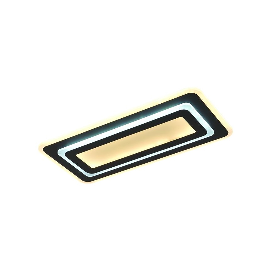 LED zatemnjiva stropna svetilka LED/85W/230V 3000-6500K črna + daljinski upravljalnik
