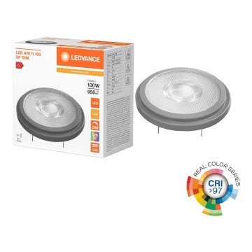 Zatemnljiva LED žarnica AR111 G53/13,5W/12V 2700K 24° CRI 97 - Ledvance