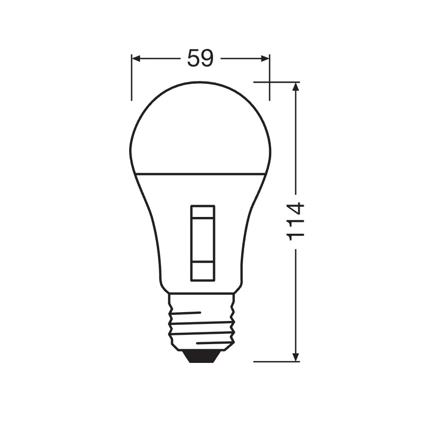 Zatemnljiva LED žarnica CLASSIC A60 E27/10,5W/230V 2700/3000/4000/6500K - Osram