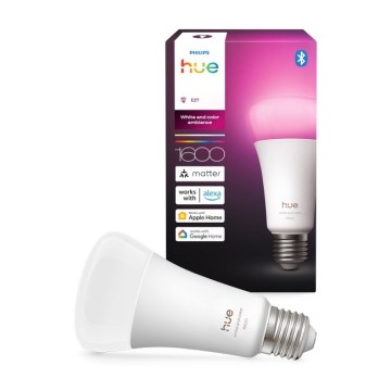 Zatemnljiva LED žarnica Philips Hue WHITE AND COLOR AMBIANCE E27/11,8W/230V 1000-20000K