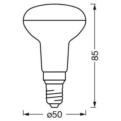LED zatemljiva reflektorna žarnica SMART+ R50 E14/3,3W/230V 2700-6500K Wi-Fi - Ledvance