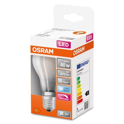 Zatemnljiva LED žarnica SUPERSTAR CLASSIC A60 E27/4,8W/230V 4000K - Osram