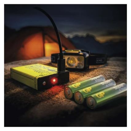 Zatemnljiva polnilna naglavna svetilka LED/3xAAA/1000 mAh 3,7V