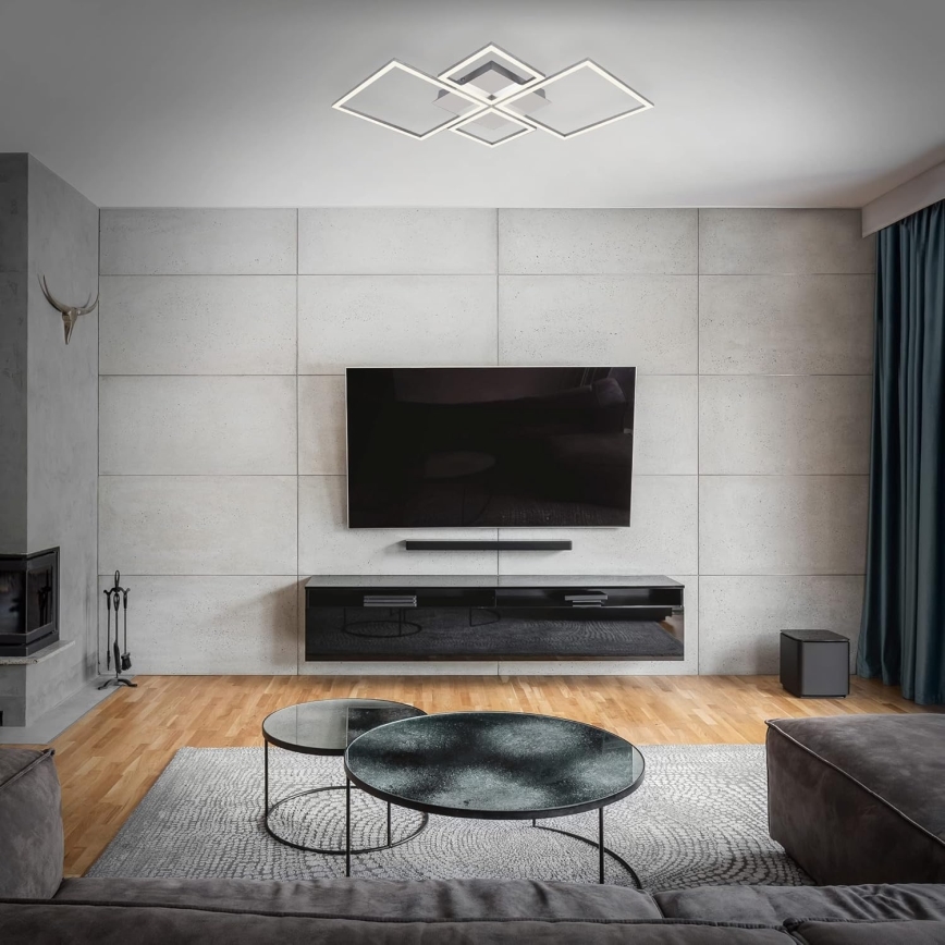 Zatemnljivo LED stropno svetilo LED/42W/230V 3000K mat krom