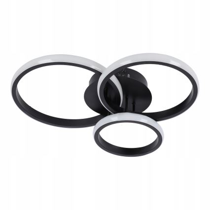 LED zatemnjevalna stropna svetilka LED/70W/230V 3000-6500K črna + daljinski upravljalnik